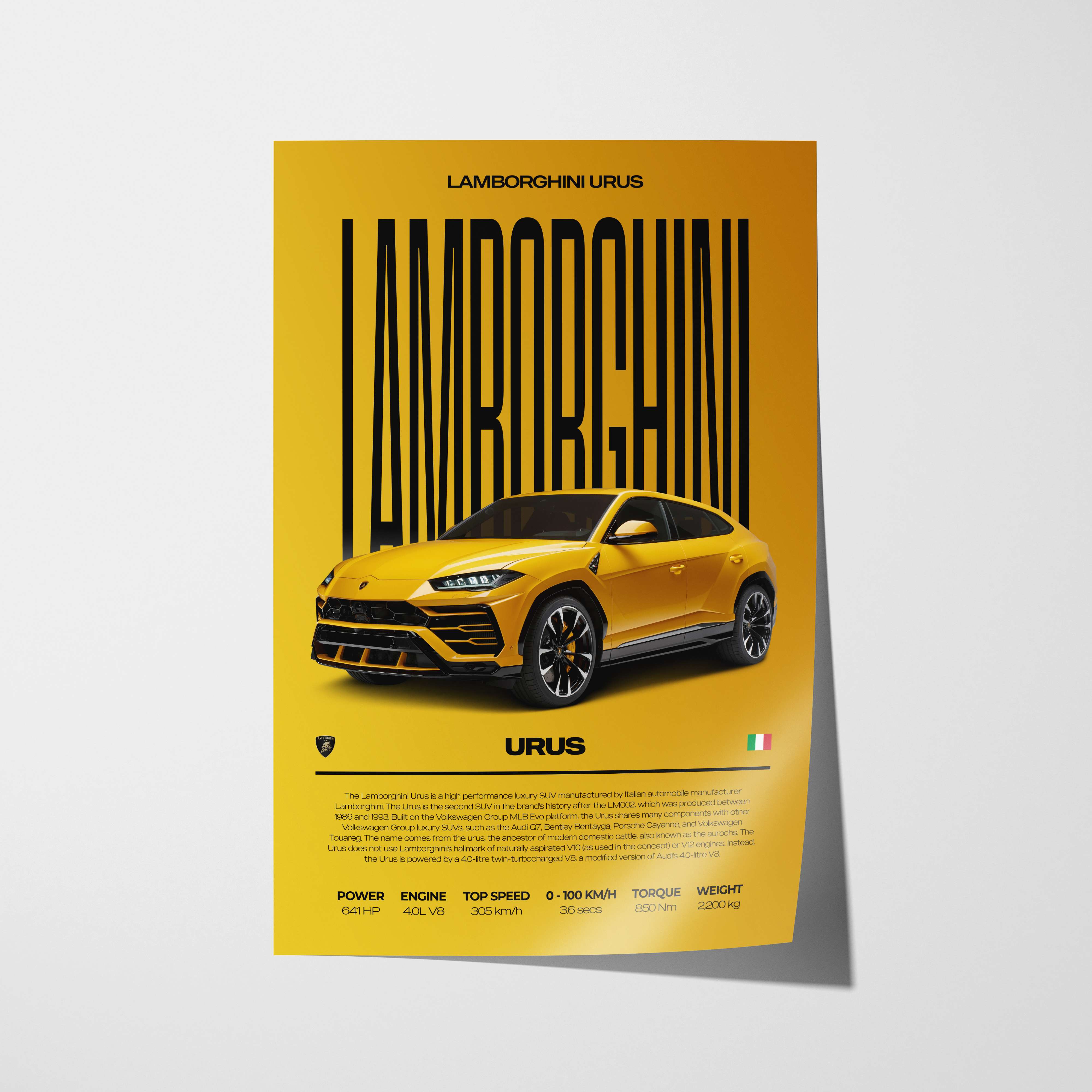 Lamborghini Urus Poster