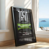 765LT Spider Car Poster