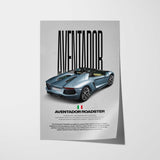 Aventador Roadster Car Poster