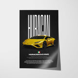 Huracán Evo RWD Car Poster