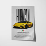 Huracán Evo RWD Car Poster