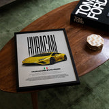 Huracán Evo RWD Car Poster