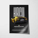 Huracán Evo RWD Car Poster