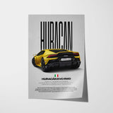 Huracán Evo RWD Car Poster