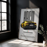 Huracán Evo RWD Car Poster