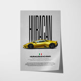 Huracán Evo RWD Car Poster