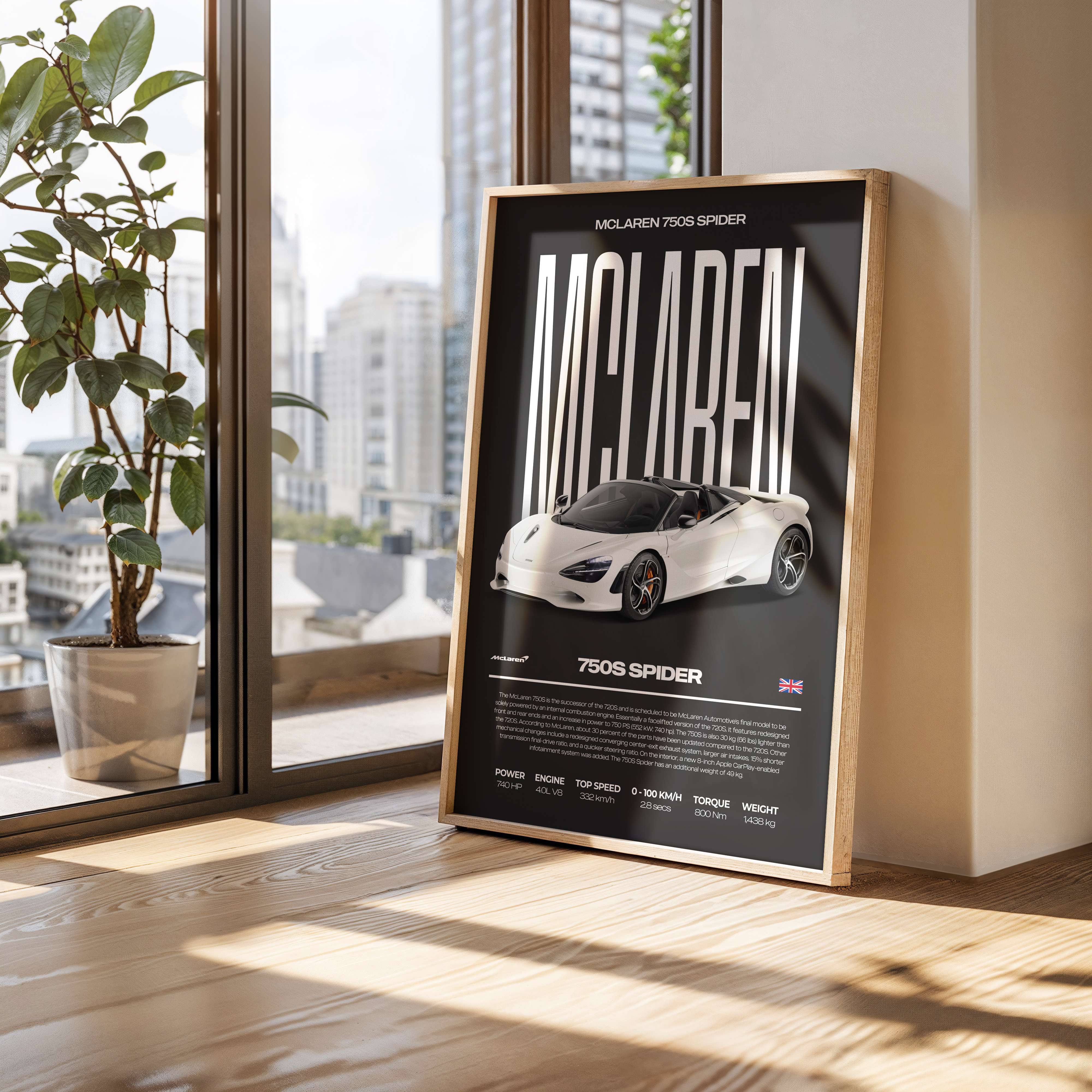 McLaren 750S Spider Poster