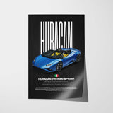 Huracán Evo RWD Spyder Car Poster