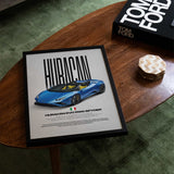 Huracán Evo RWD Spyder Car Poster