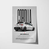 GR Corolla Car Poster