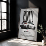 GR Corolla Car Poster