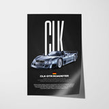 CLK-GTR Roadster Car Poster