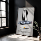 CLK-GTR Roadster Car Poster