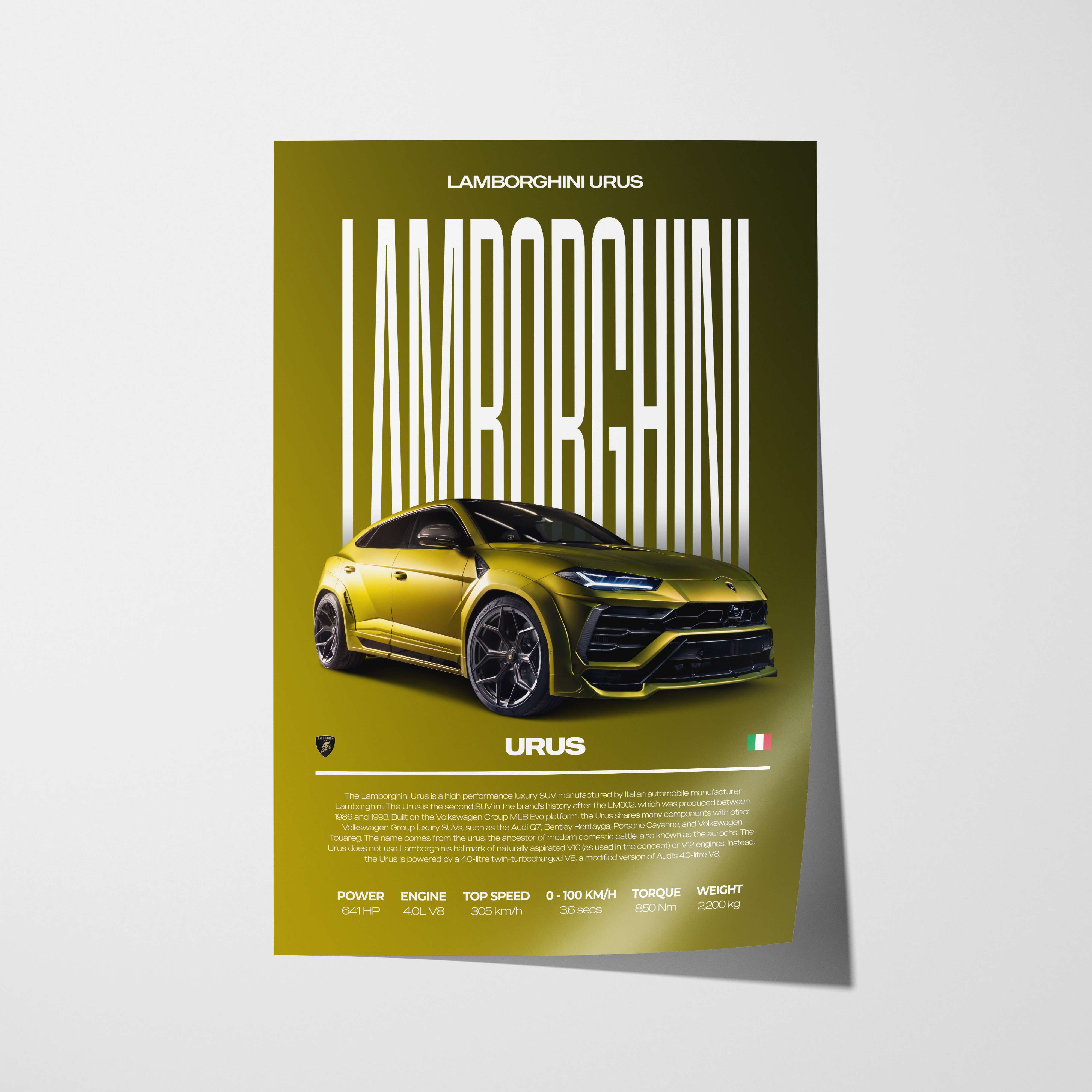 Lamborghini Urus Poster