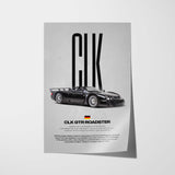 CLK-GTR Roadster Car Poster