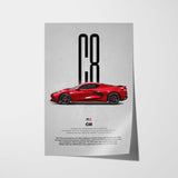 Corvette C8 Car Poster