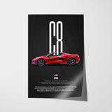 Corvette C8 Car Poster