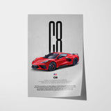 Corvette C8 Car Poster
