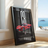Corvette C8 Car Poster