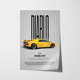 Diablo SV Car Poster
