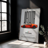 Aventador Car Poster