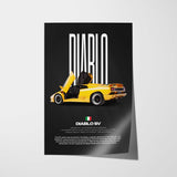 Diablo SV Car Poster
