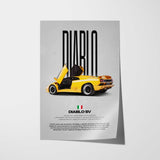 Diablo SV Car Poster