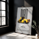 Diablo SV Car Poster
