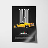 Diablo SV Car Poster