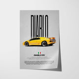 Diablo SV Car Poster