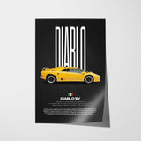 Diablo SV Car Poster