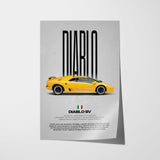 Diablo SV Car Poster