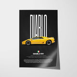 Diablo SV Car Poster