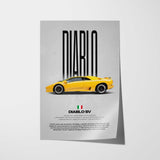 Diablo SV Car Poster