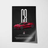 Corvette C8 Car Poster