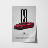 Corvette C8 Car Poster