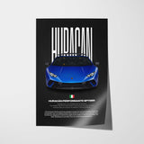 Huracán Performante Spyder Car Poster