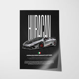 Huracán Performante Spyder Car Poster
