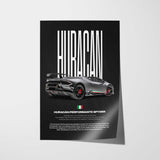 Huracán Performante Spyder Car Poster