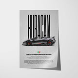 Huracán Performante Spyder Car Poster