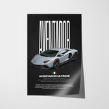 Aventador Ultimae Car Poster