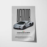Aventador Ultimae Car Poster