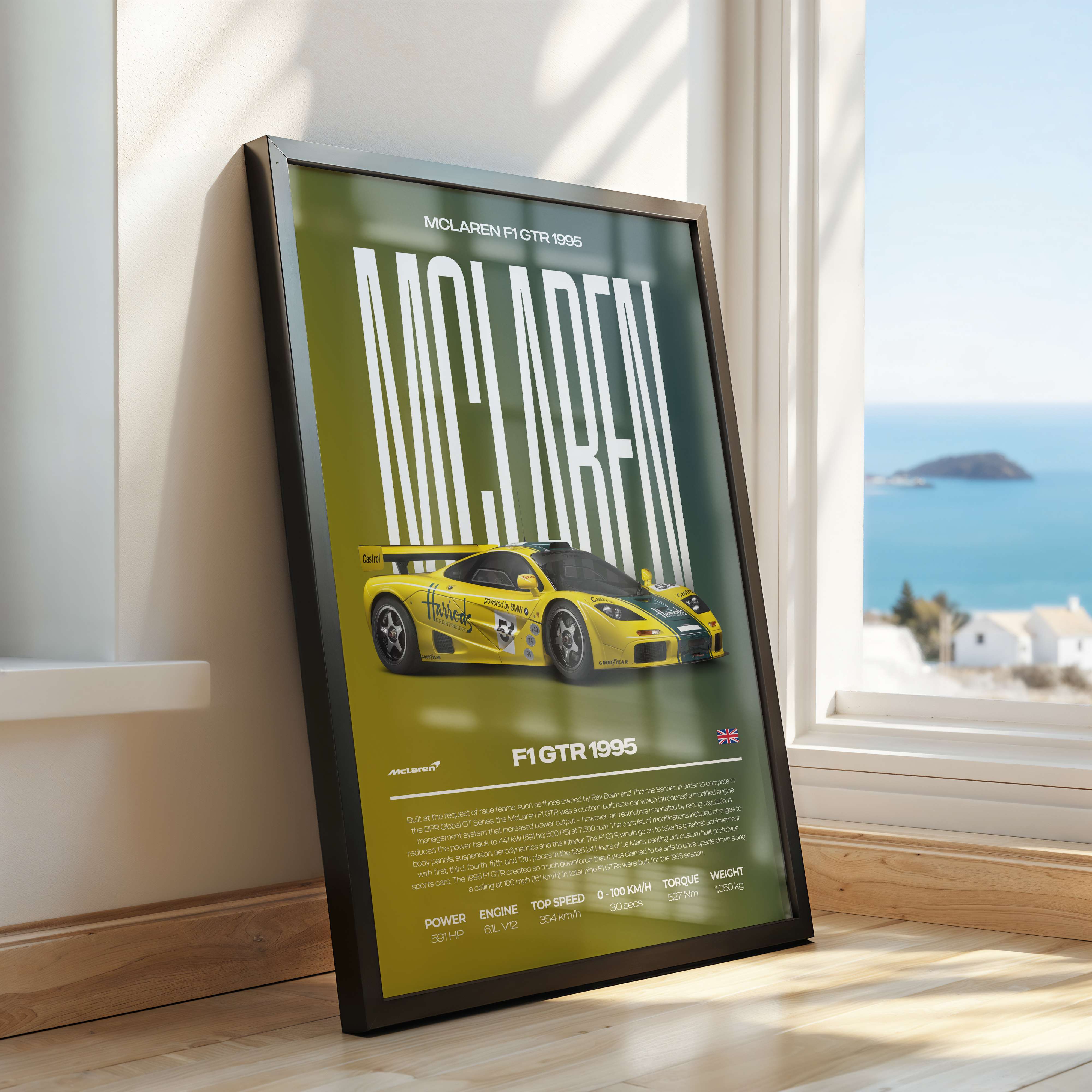 McLaren F1 GTR Poster