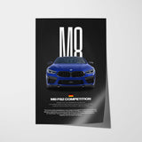 M8 Competition Car Poster