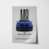 M8 Competition Car Poster