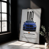 M8 Competition Car Poster