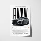 BMW X6M F96 LCI Competition Poster