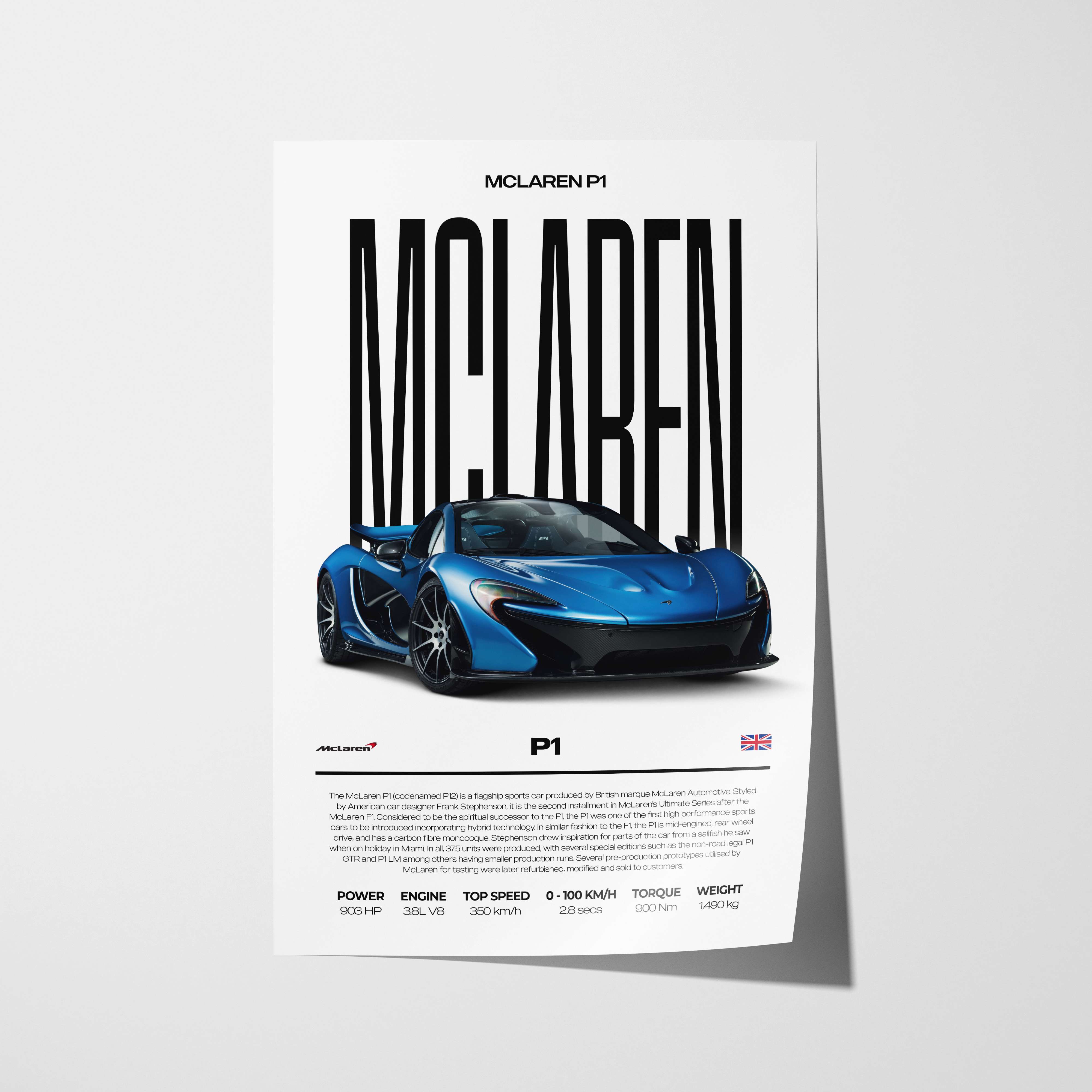 McLaren P1 Poster