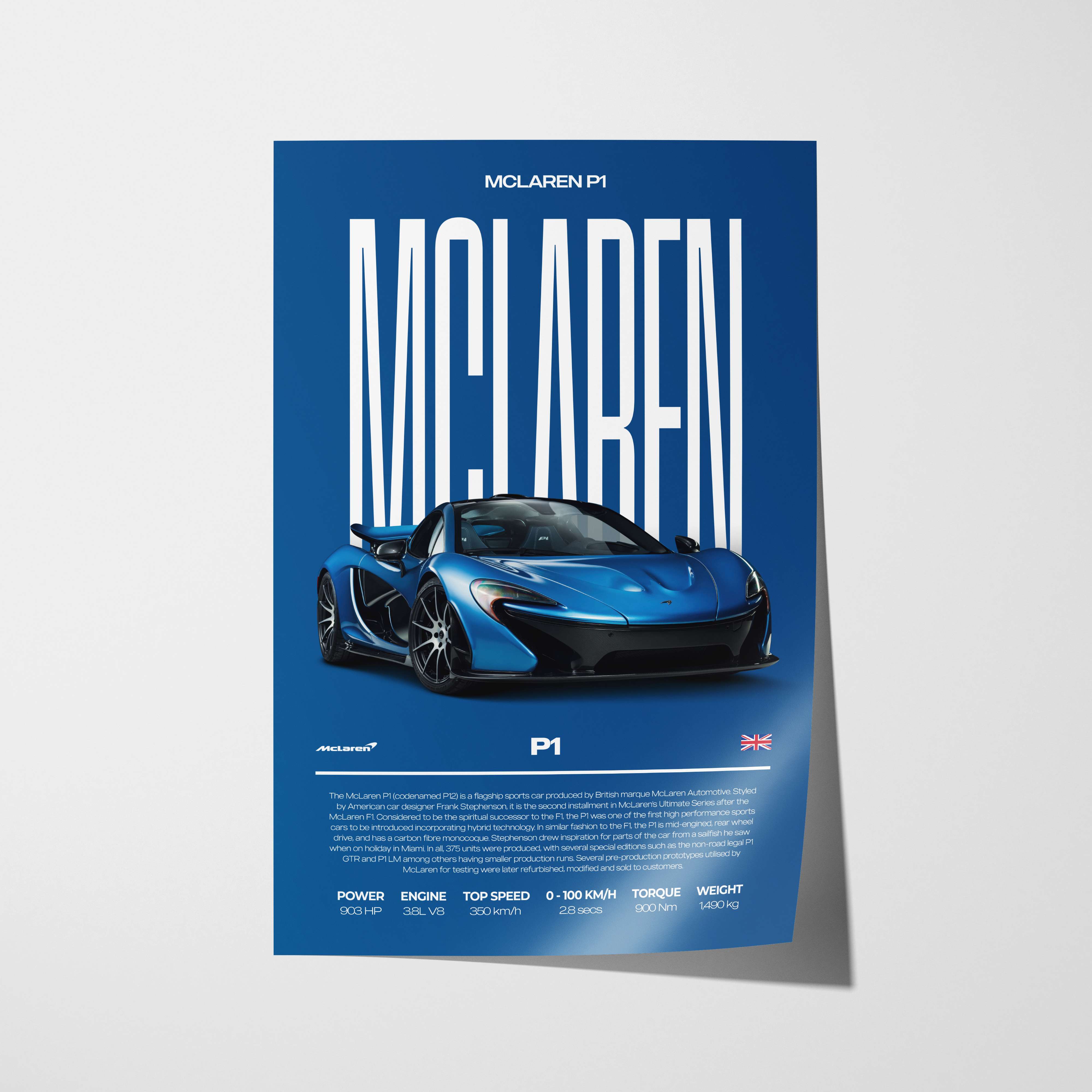 McLaren P1 Poster