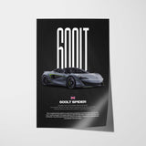 600LT SPIDER Car Poster